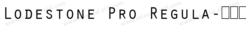 Lodestone Pro Regula字体转换